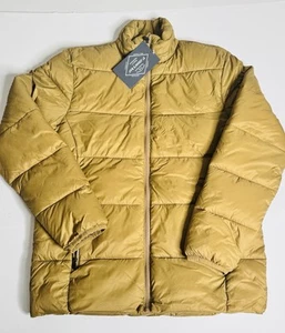St.John's Bay Nylon Midweight Zip Packable Puffer Coat Brown Men’s Small NWT - Picture 1 of 7