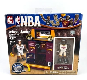 2016 NBA Cavaliers LeBron James Locker Set 63pc Building Set - NEW - Picture 1 of 7
