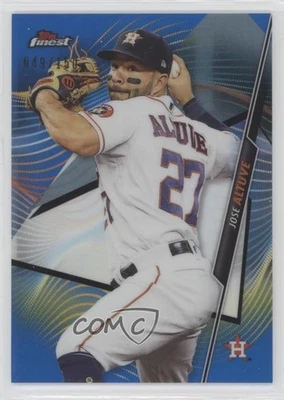 2020 Topps Finest Blue Refractor /150 Jose Altuve #82 - Image 1 of 2