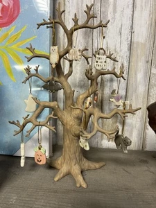 Árbol de truco o trato con 12 adornos, coleccionable Lenox 1990. Usado excelente - Imagen 1 de 8