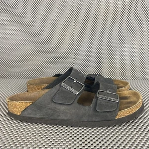 Birkenstock Arizona Sandals 37 L6 M4 Black Buckle Made In Germany - Picture 1 of 11
