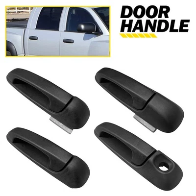 4PCS Front Exterior Rear Door For Handles 2002-2009 Dodge Ram / 2005-2011 Dakota - Image 1 of 4