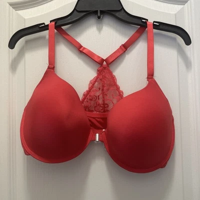 Sujetador para mujer Delta Burke 38D rosa intenso cierre delantero corredor trasero acolchado con aros Foto 1 de 4