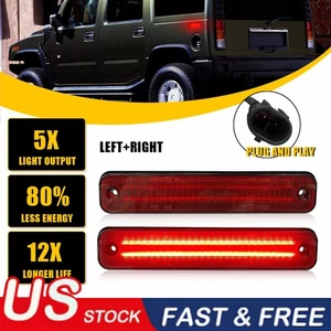 Red Lens Led Red Rear Side Marker Light For Hummer H2 2003-2009 Base Crew Cab - Picture 1 of 12