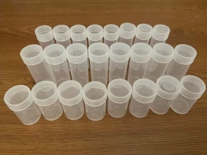 24 nuevos tubos de monedas redondos mixtos para dólar pequeño, cuarto, centavo, hechos en EE. UU. - Imagen 1 de 4