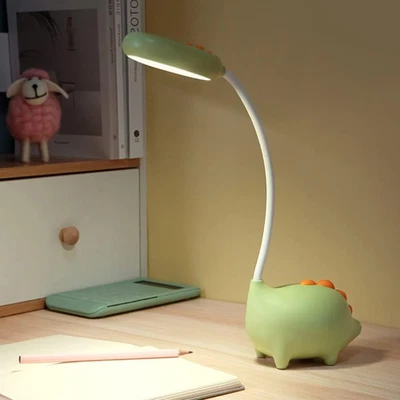 Lampada Da Scrivania per Bambini, Da Tavolo Con Dinosauro, Cameretta, Creativa,  - Immagine 1 di 4