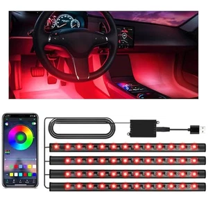 72 LED Foot Lights with APP Control for Car Interior Music Rhythm Enhancement - Picture 1 of 7