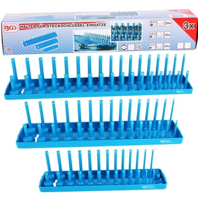 BGS HALTER für STECKSCHLÜSSEL EINSÄTZE NÜSSE NUSS 1/2 + 3/8 + 1/4 ZOLL KNARRE - Bild 1 von 4