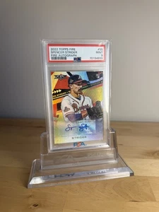 2022 Topps Fire Fire Autos #SS Spencer Strider PSA 9 Auto Braves Mint - Bild 1 von 2