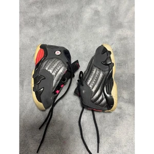 Nike Air Jordan 14 Retro Gray/Black/Hyper Pink 654971-028 Toddler Size 6C - Picture 1 of 6