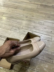 Size 10 W - 8.5 M - Clarks juliet monte Blush Leather Shoe - Picture 1 of 11