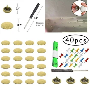 Useful High Quality Buckle Car roof 40Pcs Beige Fix Headliner Parts Repair - Picture 1 of 12