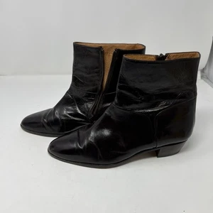 Vintage Carlo Morandi Burgundy/Brownish Leather Boots Men’s Size 8D - Picture 1 of 9