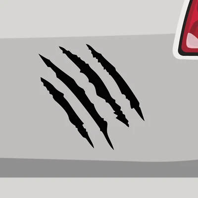 STICKERFREAKS Aufkleber vier Kratzer Tiger Katze Beast Sticker Kleber Auto Motorrad Fahrrad