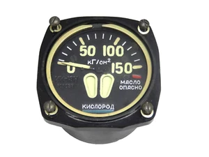 Original Aircraf MiG-21 Manometr IK-18N ИК-18H Oxygen Pressure Indicator Cockpit - Picture 1 of 3