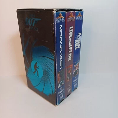 James Bond 007 VHS Gift Set 1996 Collectors Box Set 3 Movies - Image 1 of 4