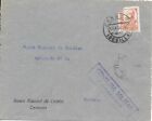 Carmona To Cordoba. Circulated Letter With 40 Cts Stamp With Locals On The Back