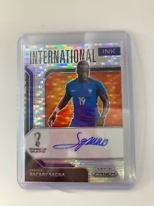 PANINI PRIZM FIFA WORLD CUP QATAR 2022 BACARY SAGNA FRANCE AUTOGRAPH . - Picture 1 of 2