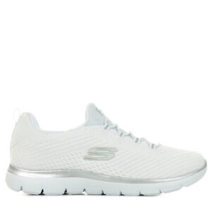 Chaussures Baskets Skechers femme Summits Fast Attraction Blanc Blanche Textile