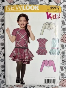 New Look Sewing Pattern S0610 Child's Jacket & Dress Size 3-8 UNCUT - Picture 1 of 2