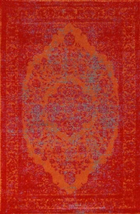 Floral Orange/ Red Transitional Oriental Rug 4x6 Turkish Carpet - Picture 1 of 10