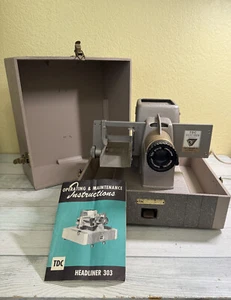 Vintage TDC Selectron Headliner 303 Slide Projector with Instructions Needs Bulb - Picture 1 of 13
