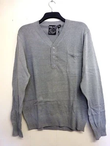 Lovely Grey V-Neck Cotton Jumper from POD-DNM - Sizes Sml, Med & Lge - BNWT! - Picture 1 of 3