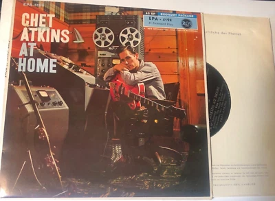 Chet Atkins 7" 45 Record EP  & Picture Sleeve German Import At Home - Image 1 of 4