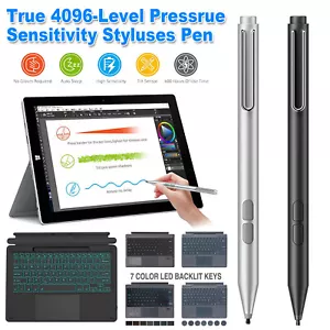 For Microsoft Surface 9/8/7/6/5/4/3 Wireless with Touchpad Keyboard +Stylus Pen - Picture 1 of 32