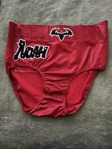 Anello Moose TNA/ROH Me Impact Wrestling Indossato/Autografato Rosso/Nero - Foto 1 di 2