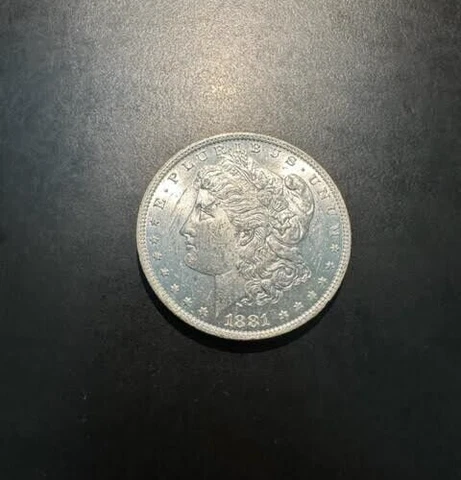 1881-0 Morgan Silver Dollar CHOICE BU UNCIRCULATED    (B4) Cover