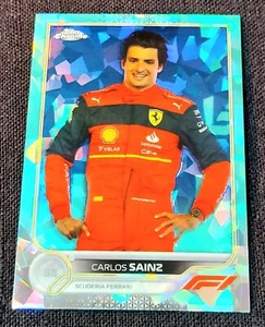 2022 Topps Chrome Sapphire F1 Aqua /99 Carlos Sainz Formula 1 Refractor #30  - Picture 1 of 2