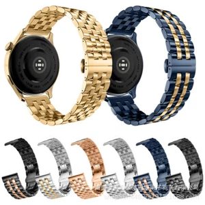 Correa de reloj de acero inoxidable macizo de alta calidad 5 cuentas correa de metal 1618 20 22 mm - Imagen 1 de 23