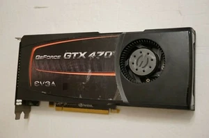 EVGA Nvidia GeForce GTX 470 1.28GB GDDR5 PCI-E Video Card 1731 - Picture 1 of 12