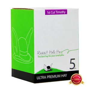 Rabbit Hole Hay, Ultra Premium First Cut Timothy Hay for Your Pet Rabbit. - Picture 1 of 3