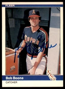 1984 Fleer Bob Boone Autograph 🔥  Card Signed Auto #509  - FREE SHIPPING!! - Picture 1 of 2