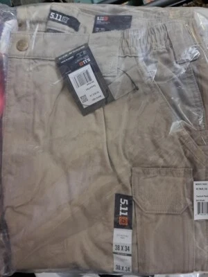 5.11 Men's TACLITE Pro Tactical Pants, Style 74273 Black Khaki Coyote Many Sizes - Image 1 of 2