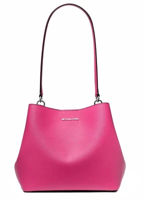 Bolso de Hombro Michael Kors Damas Pratt Md Bucket Mensajero Rosa Nuevo Foto 1 de 4