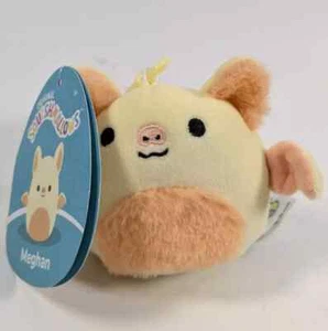 Llavero de felpa con clip de 3,5" original Squishmallows Meghan The Fruit Bat con etiqueta - Imagen 1 de 5