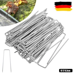 100x Erdanker Bodenanker Erdnägel Zeltheringe Stahl Bodenanker Zeltnägel Heringe - Bild 1 von 24