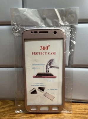 IPhone 6 Plus Pink Metallic 360 Protection Case With Toughened Glass Membrane - Image 1 of 4