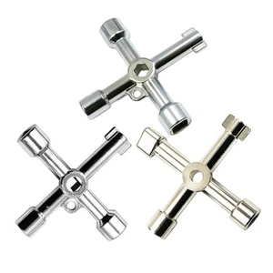 1PC Key Wrench for Electric Control Cabinet Elevator Water Meter Valve 4 in 1 - Picture 1 of 16