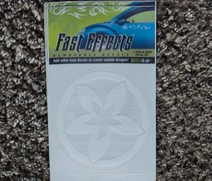 Floral Die Cut Decal Icon 2 Sets - Vinyl Auto Boat Sticker Pair from Fast Effect - Picture 1 of 18