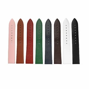 8mm-22mm Ultra Thin Flat Leather Watch Band Watch Strap - Picture 1 of 20