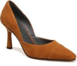 Franco Sarto Mujer Mila Punta Corta Gamuza Bomba en Sillín Marrón NUEVO 6.5 - Imagen 1 de 9