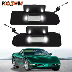 Par de parasoles con espejo de tocador LED para Chevy Corvette C5 97-04 - Imagen 1 de 16