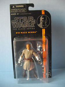 Star Wars figure Mace Windu Clone Wars Black Series Orange BS #19 2013 3,75"