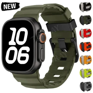 Correa deportiva de silicona para Apple Watch Series 10 9 8 7 6 5 4 3 2 SE + Ultra - Imagen 1 de 42