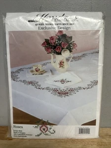 Herrschners Needlepoint #9930 Roses Tablecloth 68” Round - New Sealed - Picture 1 of 2