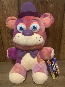 Funko FNAF Plush Tie Dye Freddy Hot Topic Exclusive 12" FIVE NIGHTS SOLD OUT - Picture 1 of 3